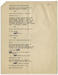 Moe Howard's 6pp. Script for a Three Stooges Skit, Circa Early 1960s, Hand-Annotated by Moe Who Changes Shemp's Name to Curly Joe -- Very Good